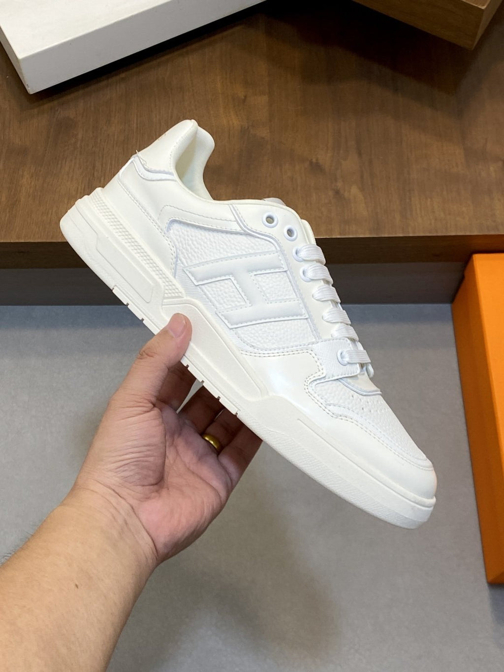 Hermès H-Panel Low-Top Sneakers